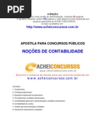 Apostila de Noções Básicas de Contabilidade para Concursos