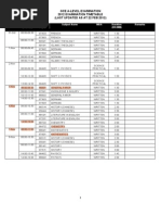 2012 A Level Timetable