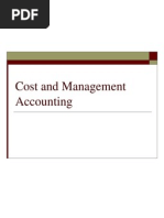 Cost and Management Accounting 11