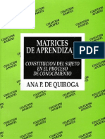 Matrices de Aprendizaje - Ana Quiroga