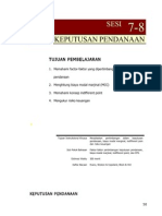 Sesi7-8 Keputusan Pendanaan