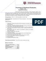 Transport Processes in Petroleum Production: PETE 314