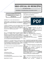 Diário Oficial Do Município: Atos Do Poder Executivo Administração Direta Decretos