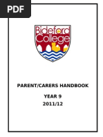 Year 9 Parental Handbook 201112