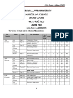 M.sc. Physics Syllabus Thiruuvalluvar University