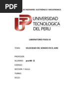 Velocidad Del Sonido en El Aire