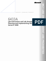 Lab Instructions and Lab Answer Key: Planning and Implementing Windows Server® 2008