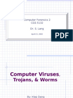 Computer Forensics 2 CGS 5132 Dr. S. Lang: April 23, 2002