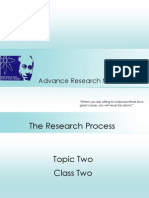 Advance Research Methods: Salman Ahmed Rabbani Spring, 2012 Tuesdays 6:30 - 9:30 PM