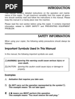 Important Symbols Used in This Manual: Examples