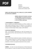 Escrito Constitucional Habeas Corpus