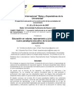 Razonamiento y Juicio Moral, Propuesta para Educación Superior