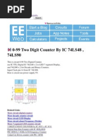 0-99 Two Digit Counter by IC 74LS48, 74LS90 - Electronic Circuits &amp Mini Projects