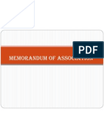 Memorandum of Association