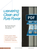 Delivering Clean and Pure Power: Active Power Filters As A Solution To Power Quality Problems in Distribution Networks