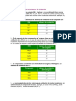 Reglas para Determinar Los Números de Oxidación