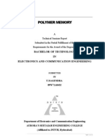 Polymer Memory: Bachelor of Technology IN Electronics and Communication Engineering