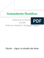 Historia de La Psicología-Antecedentes Filosóficos