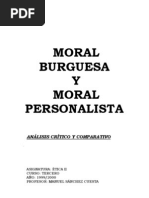 Moral Burguesa y Moral Personalista