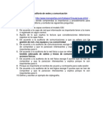 Cuestionario Sobre Auditoria de Redes y Comunicación