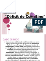 Deficit de Carnitina