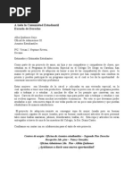 Carta Solicitando Su Cooperación Al Proyecto de Amor