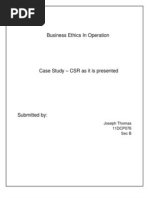 Business Ethics-Joseph 11DCP076