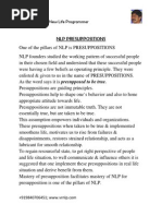 NLP Presuppositions