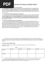 PSYC470 Lit Review & Synthesis Matrix