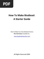 How To Make Biodiesel - A Starter Guide