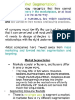 Segmentation Targeting Positioning