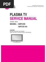 ServiceManuals LG TV PLASMA 50PC3D 50PC3D Service Manual