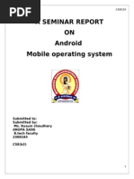 A Seminar Report ON Android Mobile Operating System