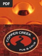 Copper Creek Menu