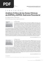 Analisis Critico de Las Guias ESPEN y ASPEN