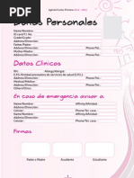 Agenda Zubiria Primaria 2012