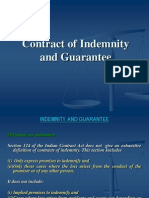 Contract of Indemnity and Guarantee