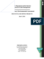 Kapacke Mining Inc, Hogum Placer Mining Projects, BLM, "Preliminary Environmental Assessment", U.S. Department of The Interior, Bureau of Land Management, June 9, 2011, Web