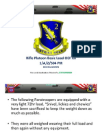 Rifle Platoon Basic Load, OEF XII, 1/A/2/504 PIR