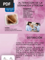 Alteraciones de La Dinamica Uterina