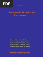 Essence of All Spiritual Disciplines - Swami Ramsukdas Ji