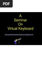 A Seminar On Virtual Keyboard