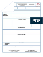 Formato Planeacion Matematicas