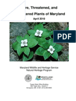 Rare, Threatened, and Endangered Plants of Maryland, April 2010