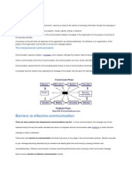 Barriers To Effictive Communication