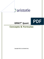 GMAT Quant Concepts & Formulae