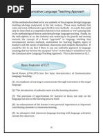 The Communicative Language Teaching Approach