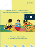 Funcionamiento y Gestion de Ludotecas para La Atencion de La Primera Infancia