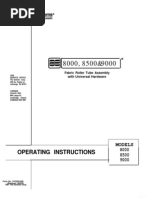 Operating Instructions: Models 8000 8500 9000