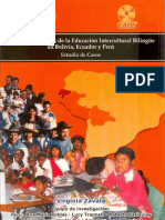 Avances y Desafíos de La Educación Intercultural Bilingüe en Bolivia, Ecuador y Perú.